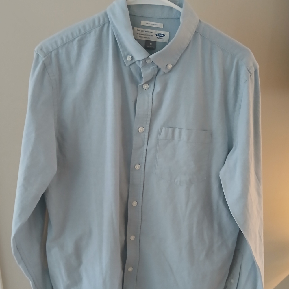 Old Navy Light Blue Button-Down Oxford Shirt